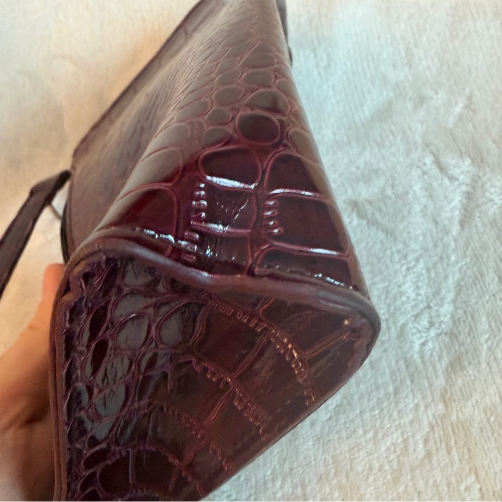 3 for 25! Y2K Elegant Burgundy‎ Crocodile print Shoulder Bag - Picture 8 of 8